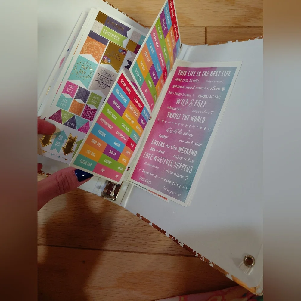 Mini Binder Of Planner Stickers